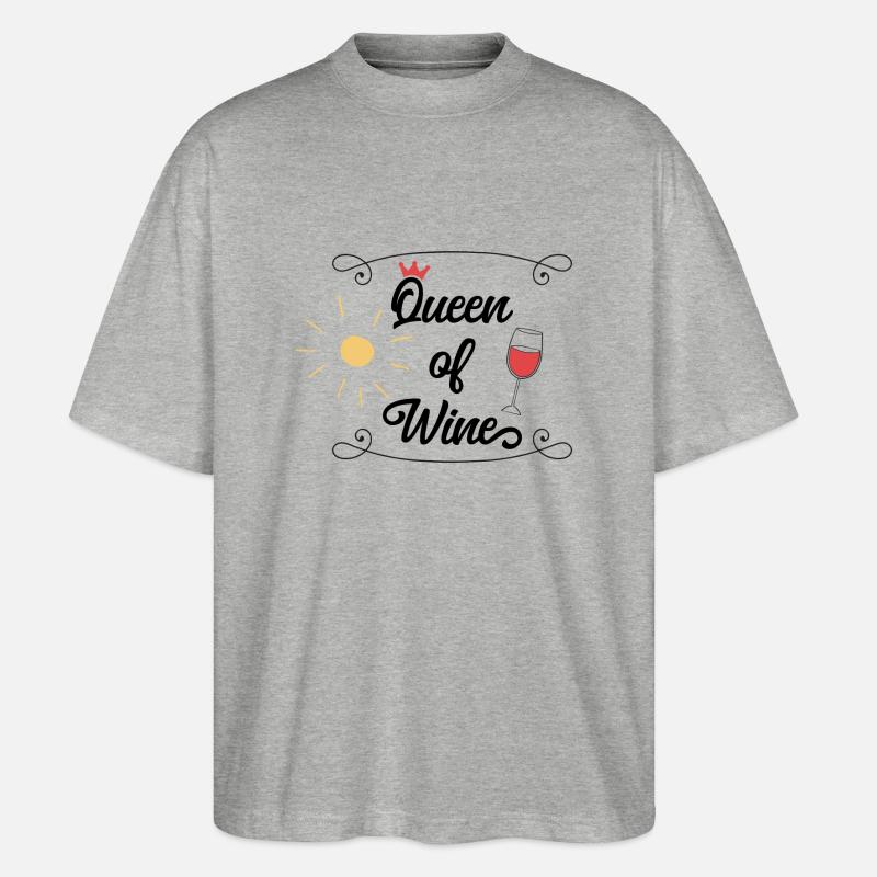 wein - Stanley/Stella Oversized Unisex Bio T-Shirt Blaster 2.0 - Grau meliert