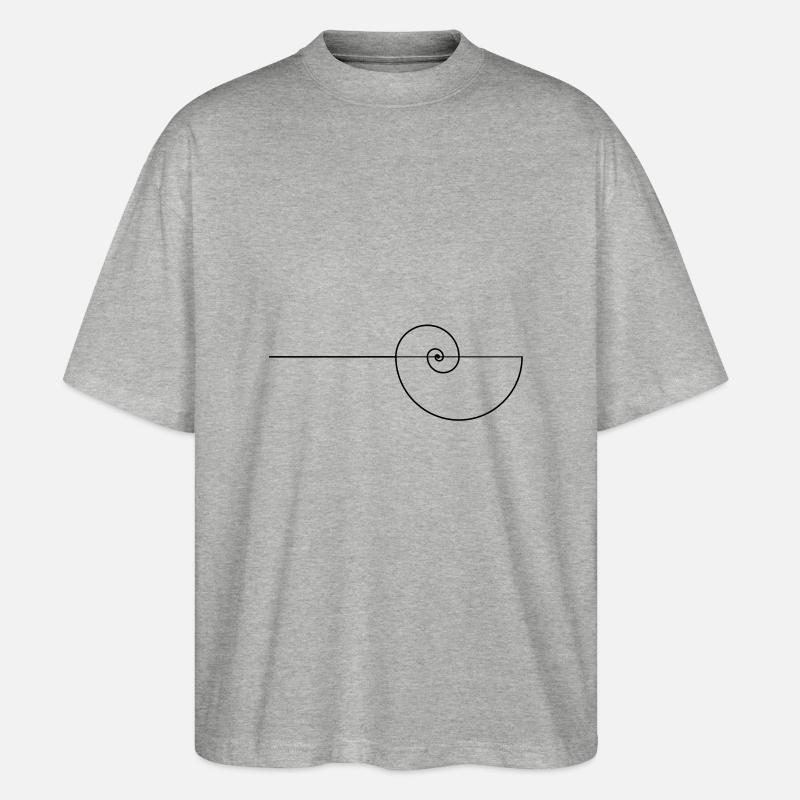 Schnecke - Stanley/Stella Oversized Unisex Bio T-Shirt Blaster 2.0 - Grau meliert