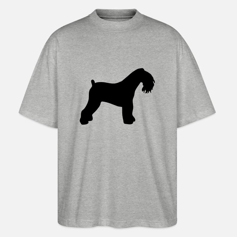 Kerry Blue Terrier - T-shirt bio Blaster 2.0 coupe oversize Stanley/Stella Unisexe - gris chiné
