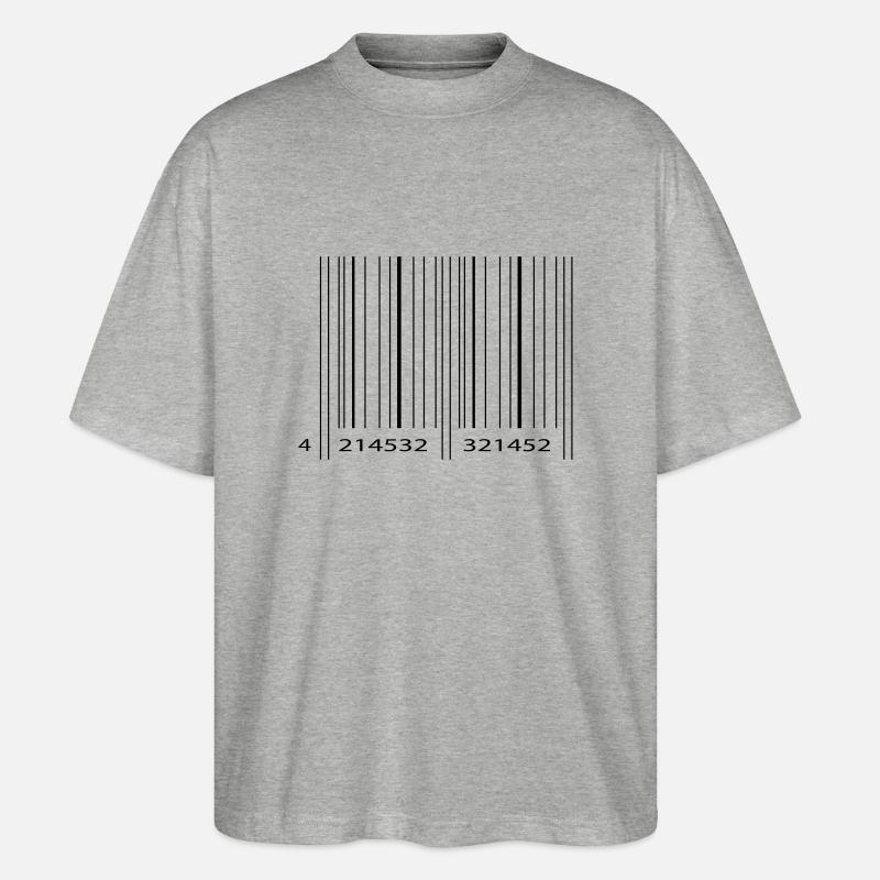 strichcode2 - Stanley/Stella Oversized Unisex Bio T-Shirt Blaster 2.0 - Grau meliert