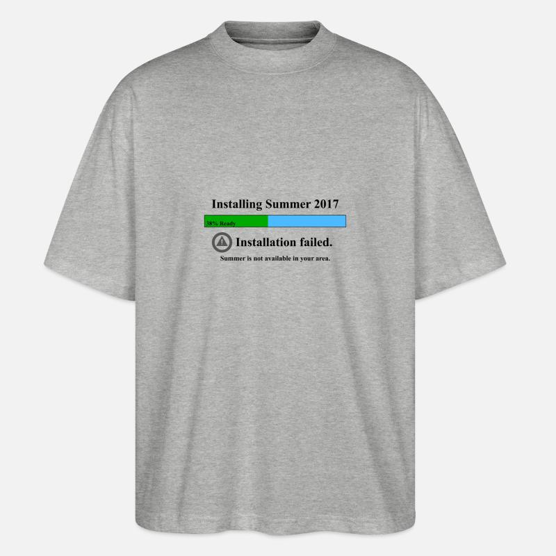 pas d'été - T-shirt bio Blaster 2.0 coupe oversize Stanley/Stella Unisexe - gris chiné