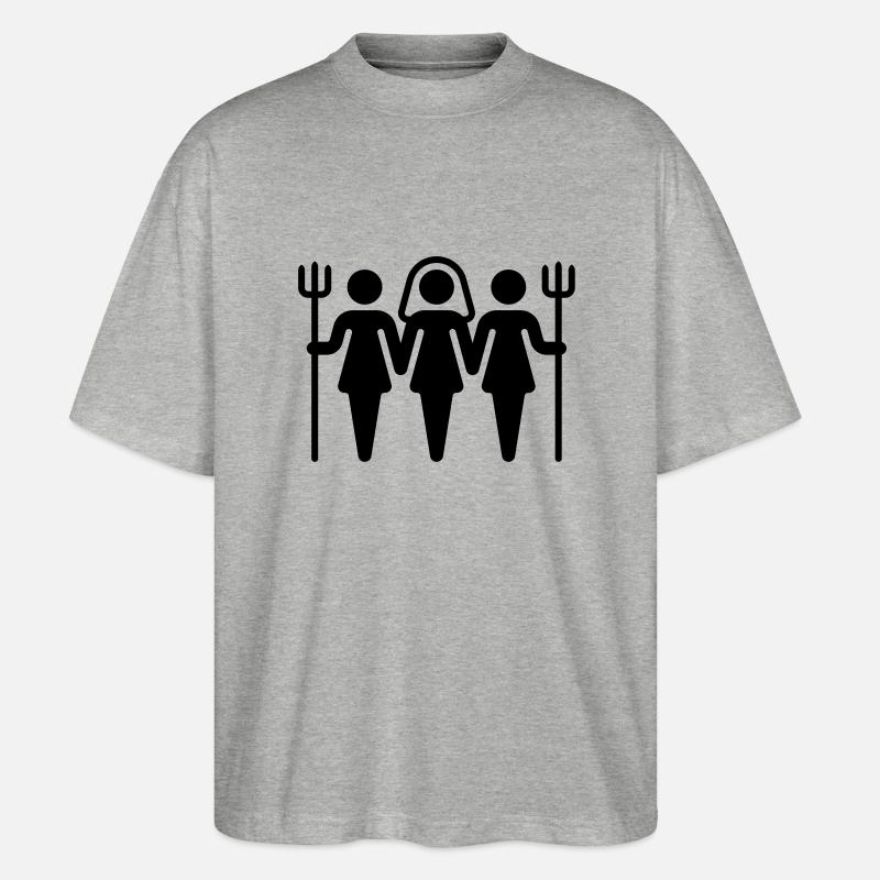 Garde d'honneur (sans texte) - T-shirt bio Blaster 2.0 coupe oversize Stanley/Stella Unisexe - gris chiné