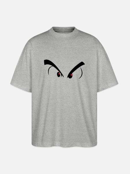 bad eyes - Stanley/Stella Oversized Unisex Organic T-shirt Blaster 2.0 - heather grey