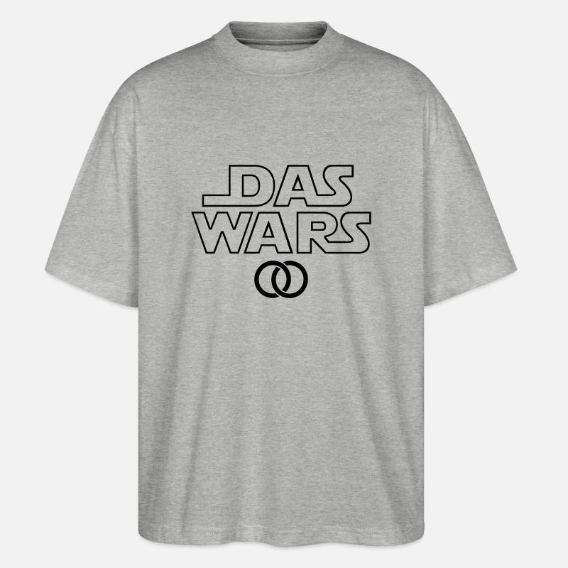 DAS WARS - Stanley/Stella Oversized Unisex Bio T-Shirt Blaster 2.0 - Grau meliert