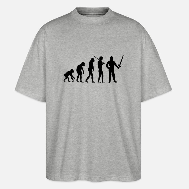 ritter_evolution - Stanley/Stella Oversized Unisex Bio T-Shirt Blaster 2.0 - Grau meliert