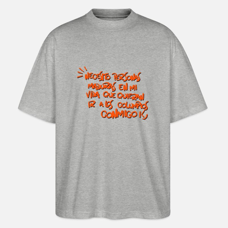 BENÖTIGEN - Stanley/Stella Oversized Unisex Bio T-Shirt Blaster 2.0 - Grau meliert