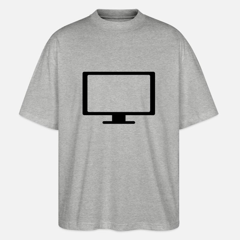 bildschirm - Stanley/Stella Oversized Unisex Bio T-Shirt Blaster 2.0 - Grau meliert