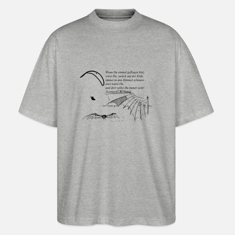 davinci - Stanley/Stella Oversized Unisex Bio T-Shirt Blaster 2.0 - Grau meliert