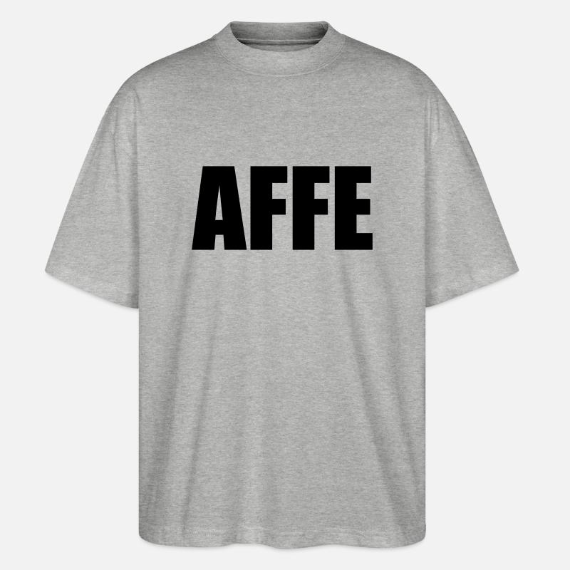 AFFE - Stanley/Stella Oversized Unisex Bio T-Shirt Blaster 2.0 - Grau meliert