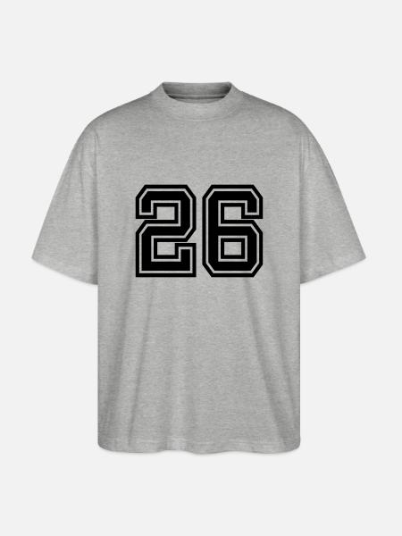 26 - Stanley/Stella Oversized Unisex Bio T-Shirt Blaster 2.0 - Grau meliert