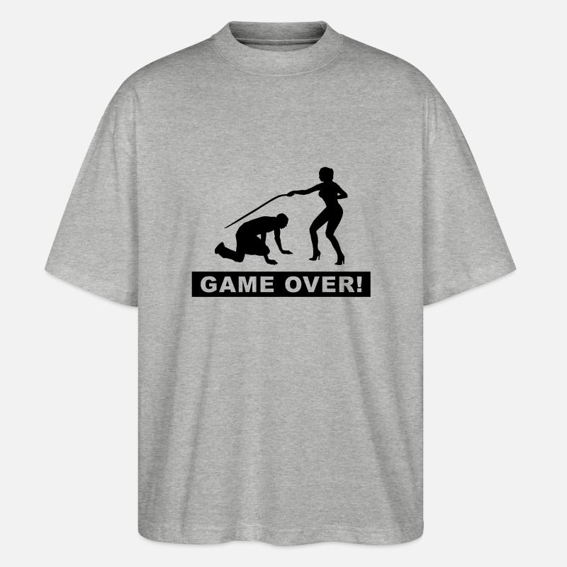 bachelor bachelorette - Stanley/Stella Oversized Unisex Bio T-Shirt Blaster 2.0 - Grau meliert