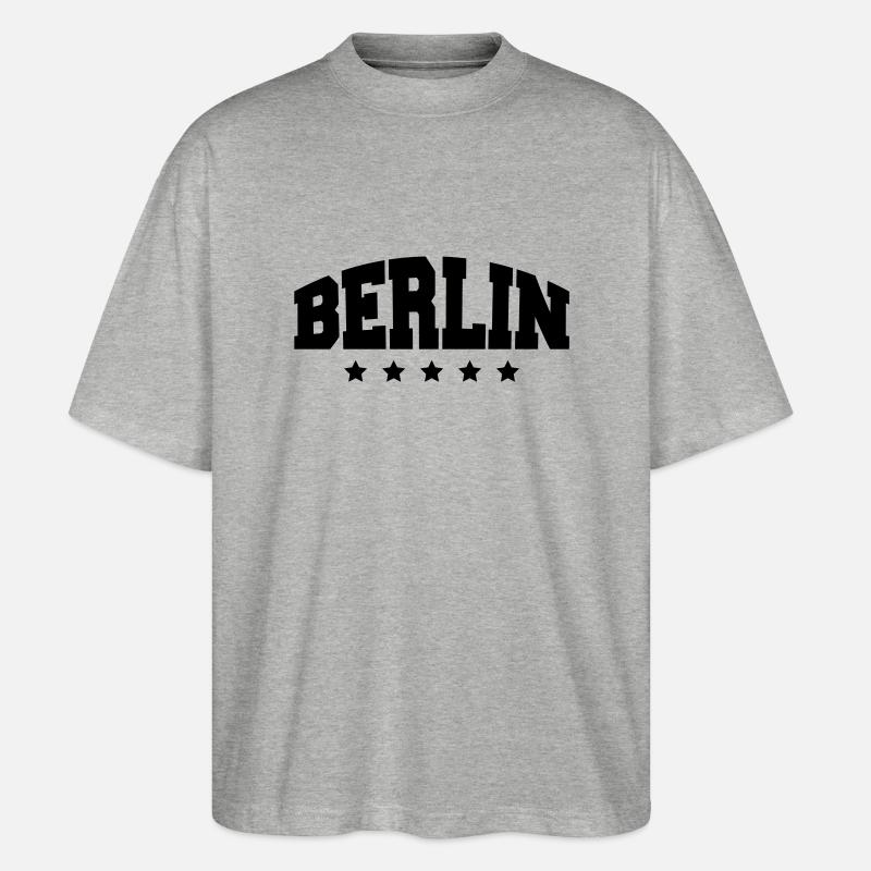 berlin_af1 - T-shirt bio Blaster 2.0 coupe oversize Stanley/Stella Unisexe - gris chiné