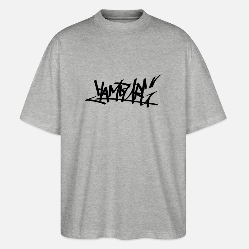 graffity hambourg 01 - T-shirt bio Blaster 2.0 coupe oversize Stanley/Stella Unisexe - gris chiné