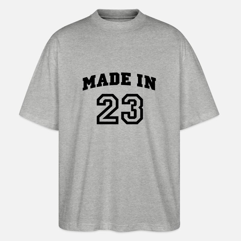 mp_madein23a - Stanley/Stella Oversized Unisex Bio T-Shirt Blaster 2.0 - Grau meliert