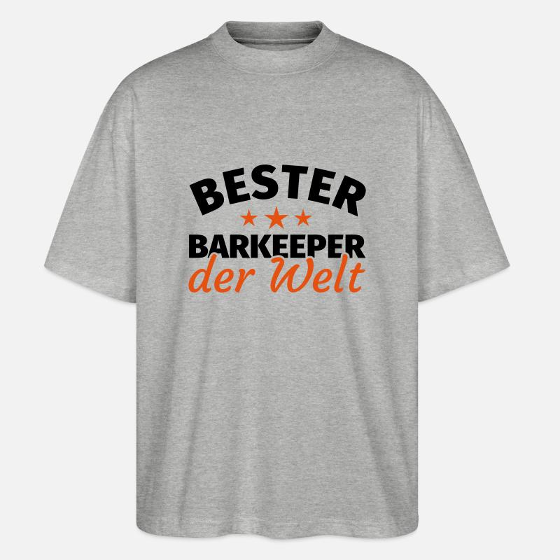 Barkeeper - Stanley/Stella Oversized Unisex Bio T-Shirt Blaster 2.0 - Grau meliert