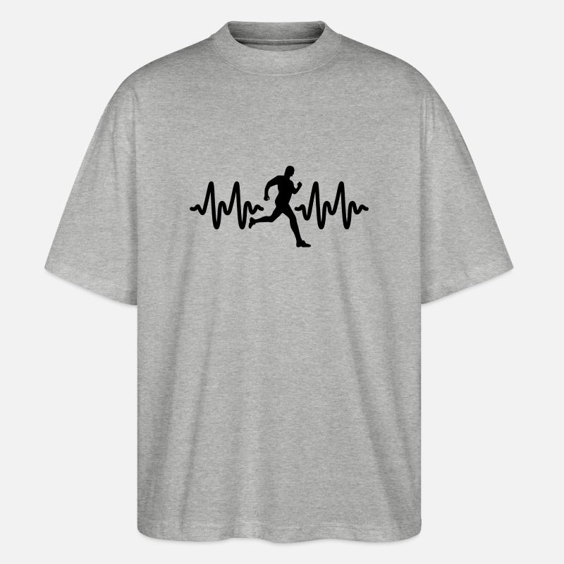 marathon - Stanley/Stella Oversized Unisex Bio T-Shirt Blaster 2.0 - Grau meliert
