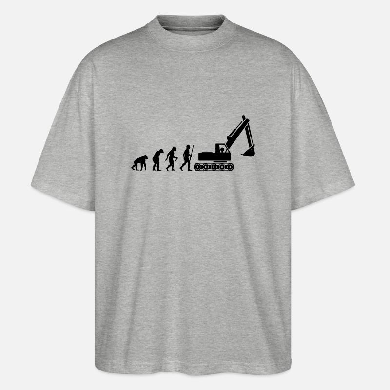 Bagger Evolution - T-shirt bio Blaster 2.0 coupe oversize Stanley/Stella Unisexe - gris chiné