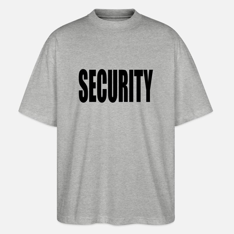 Security Graffiti Logo - Stanley/Stella Oversized Unisex Organic T-shirt Blaster 2.0 - heather grey