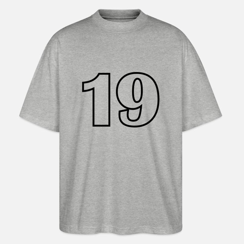 19 - Stanley/Stella Oversized Unisex Bio T-Shirt Blaster 2.0 - Grau meliert