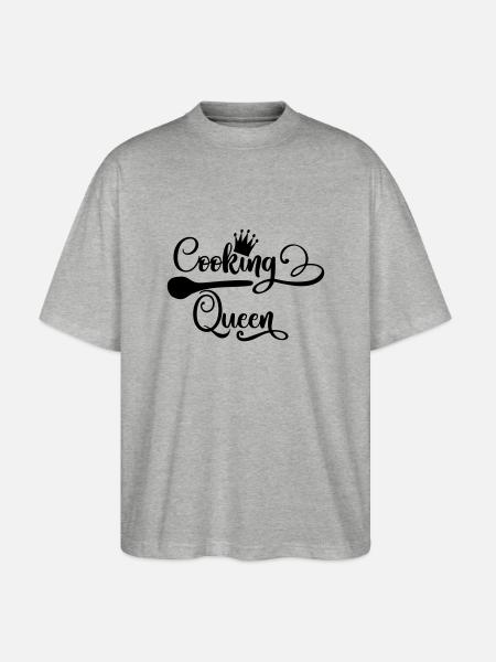 cooking_queen - Stanley/Stella Oversized Unisex Bio T-Shirt Blaster 2.0 - Grau meliert