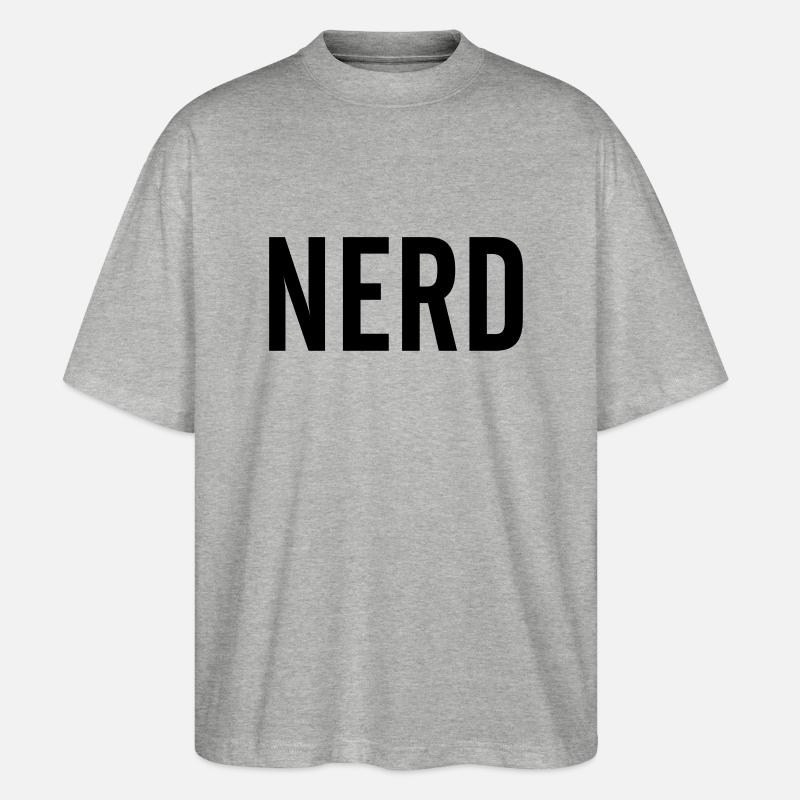 Nerd - Stanley/Stella Oversized Unisex Bio T-Shirt Blaster 2.0 - Grau meliert
