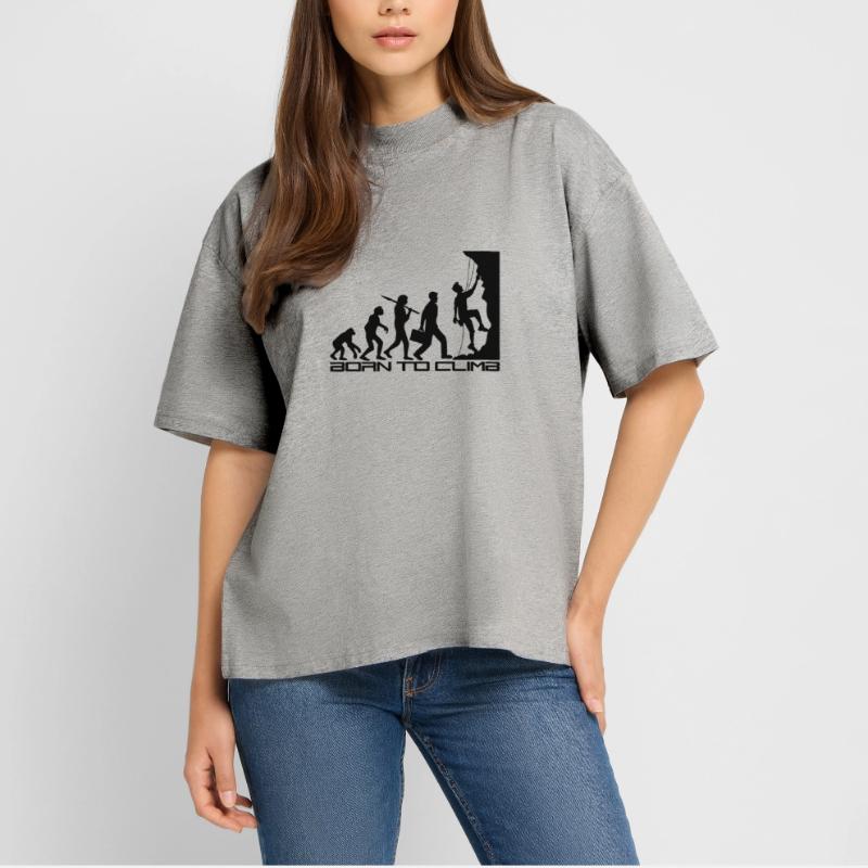 né pour gravir l'évolution évolution née raide T-shirt bio Blaster 2.0 coupe oversize Stanley/Stella Unisexe