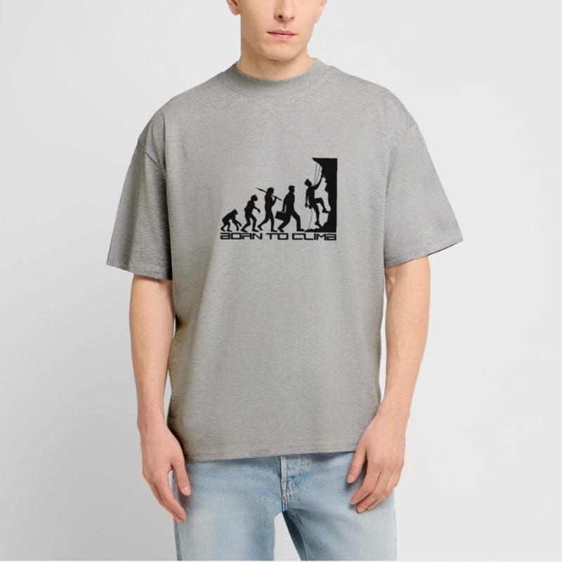 né pour gravir l'évolution évolution née raide T-shirt bio Blaster 2.0 coupe oversize Stanley/Stella Unisexe