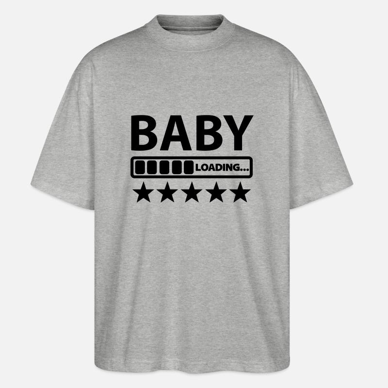 baby - Stanley/Stella Oversized Unisex Bio T-Shirt Blaster 2.0 - Grau meliert