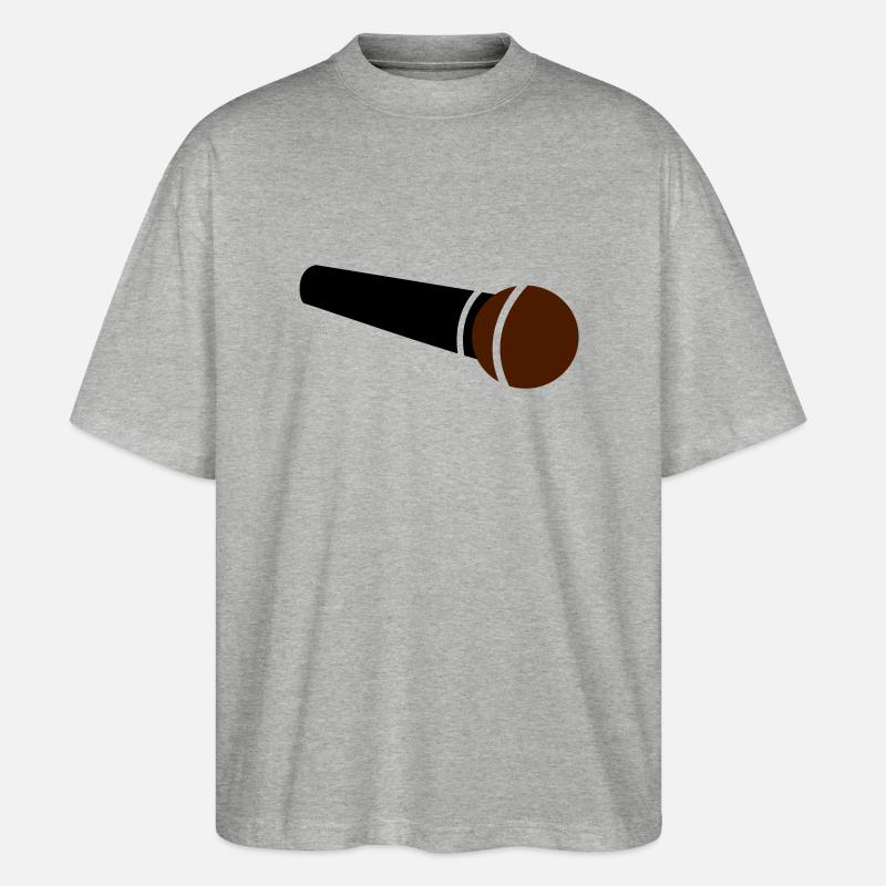 micro - T-shirt bio Blaster 2.0 coupe oversize Stanley/Stella Unisexe - gris chiné