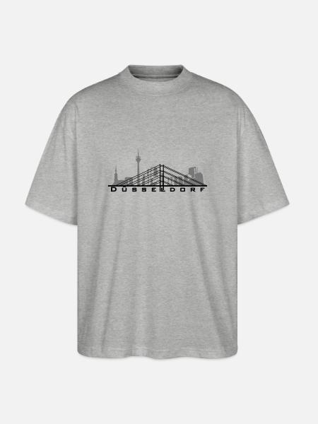 Düsseldorf - Stanley/Stella Oversized Unisex Bio T-Shirt Blaster 2.0 - Grau meliert