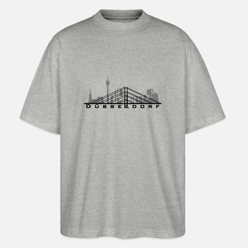 Düsseldorf - T-shirt bio Blaster 2.0 coupe oversize Stanley/Stella Unisexe - gris chiné