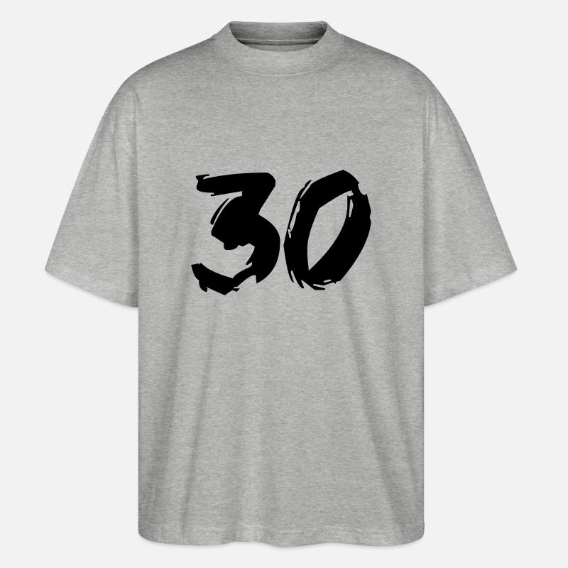 Brushed 30 - Stanley/Stella Oversized Unisex Bio T-Shirt Blaster 2.0 - Grau meliert
