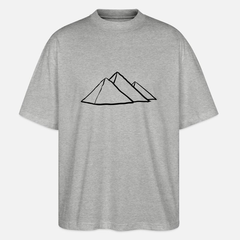 Pyramides de Gizeh - T-shirt bio Blaster 2.0 coupe oversize Stanley/Stella Unisexe - gris chiné