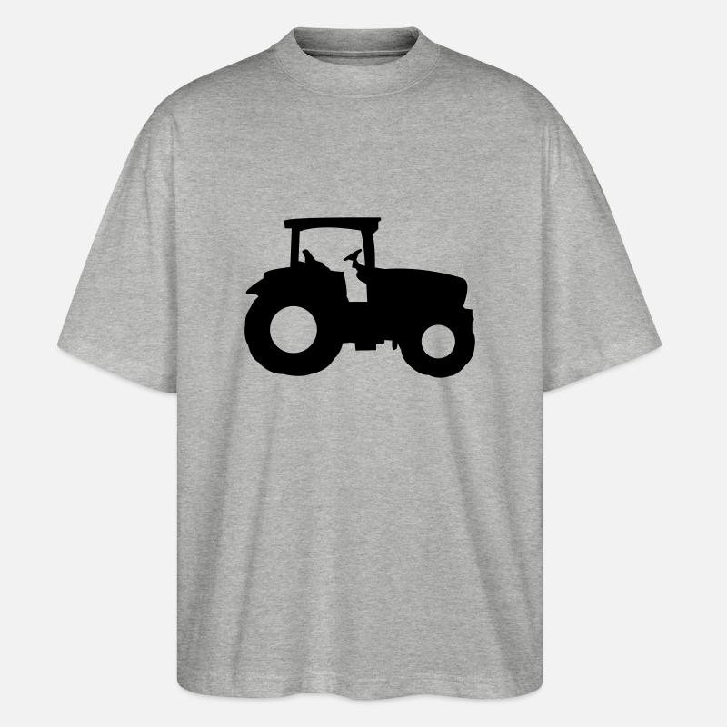 traktor1 - Stanley/Stella Oversized Unisex Bio T-Shirt Blaster 2.0 - Grau meliert
