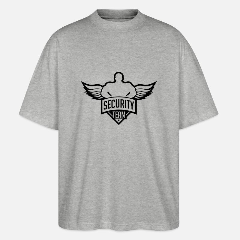 security_team_py1 - Stanley/Stella Oversized Unisex Bio T-Shirt Blaster 2.0 - Grau meliert