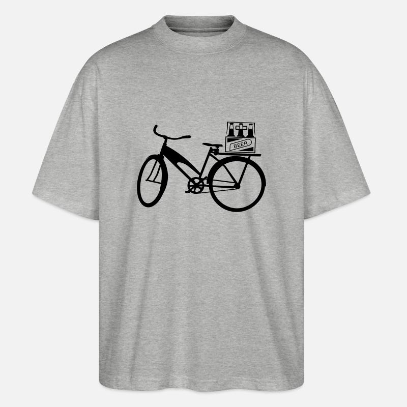 bierkutsche - Stanley/Stella Oversized Unisex Bio T-Shirt Blaster 2.0 - Grau meliert