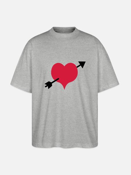 arrow - Stanley/Stella Oversized Unisex Organic T-shirt Blaster 2.0 - heather grey
