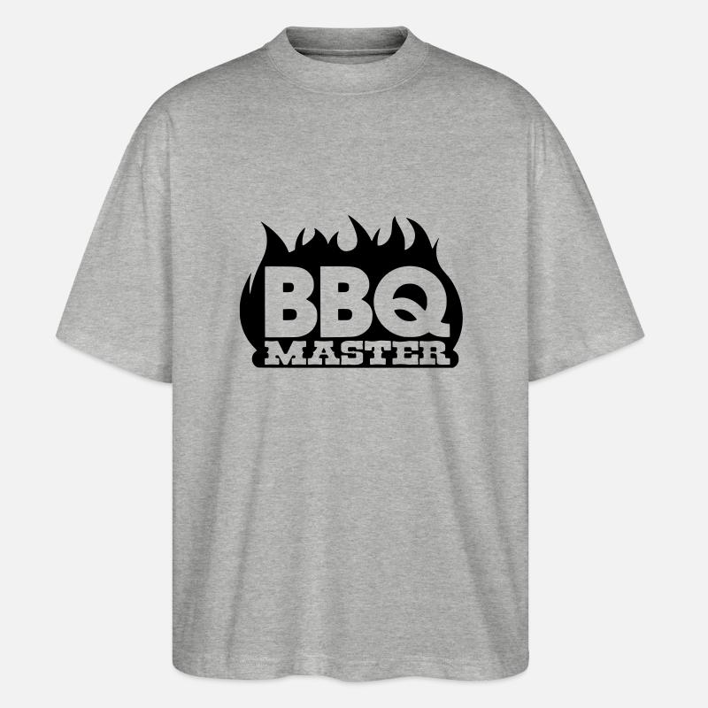 bbq_master - Stanley/Stella Oversized Unisex Bio T-Shirt Blaster 2.0 - Grau meliert