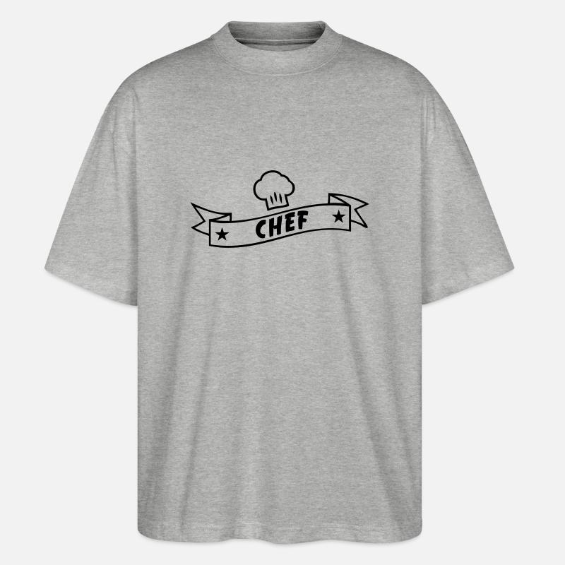 Chef - Stanley/Stella Oversized Unisex Bio T-Shirt Blaster 2.0 - Grau meliert