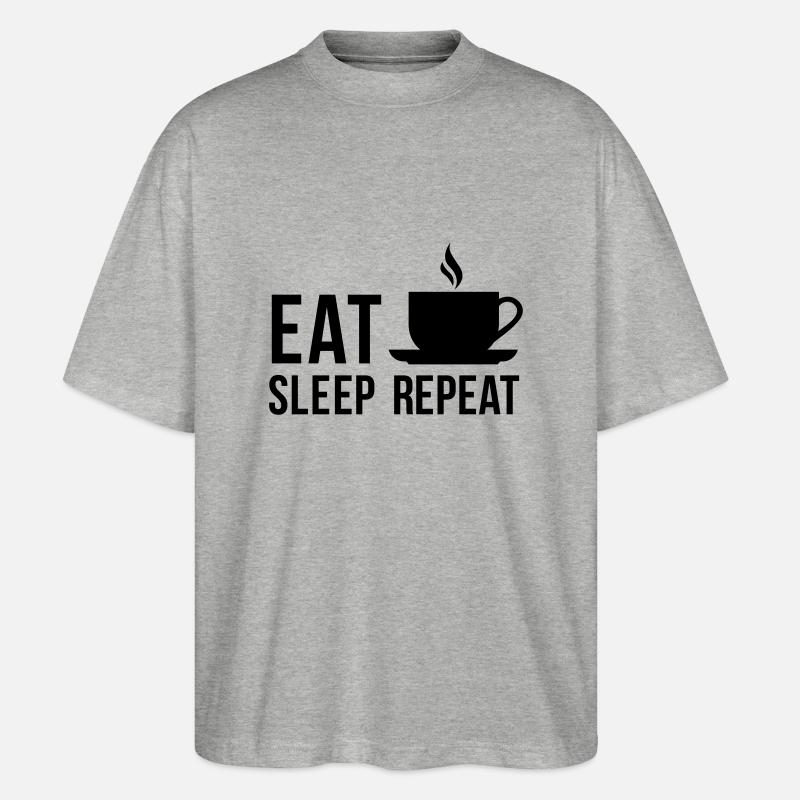 Kaffee - Stanley/Stella Oversized Unisex Bio T-Shirt Blaster 2.0 - Grau meliert