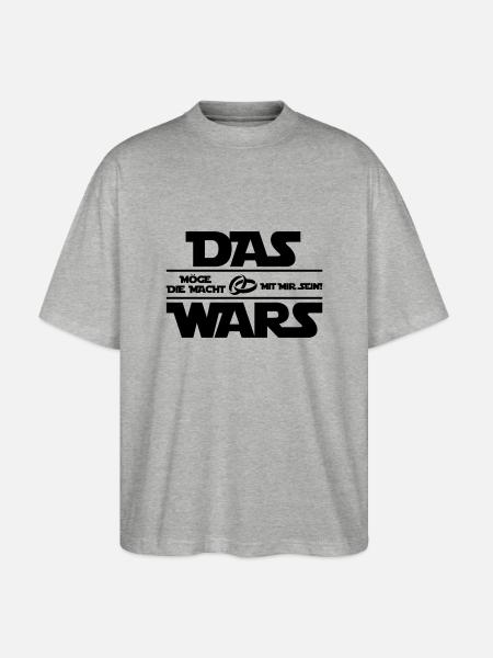 das_wars_01 - Stanley/Stella Oversized Unisex Bio T-Shirt Blaster 2.0 - Grau meliert