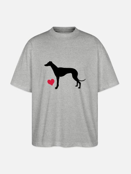 Levrette - T-shirt bio Blaster 2.0 coupe oversize Stanley/Stella Unisexe - gris chiné