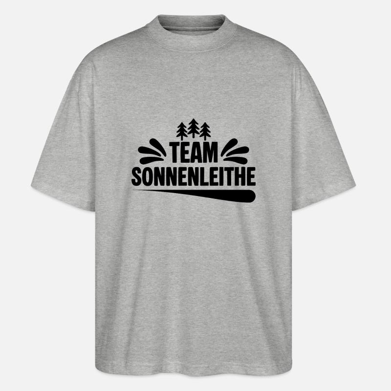 Team Schwarzenberg Sonnenleithe - Stanley/Stella Oversized Unisex Bio T-Shirt Blaster 2.0 - Grau meliert