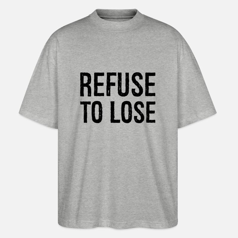 Refuser de perdre - T-shirt bio Blaster 2.0 coupe oversize Stanley/Stella Unisexe - gris chiné