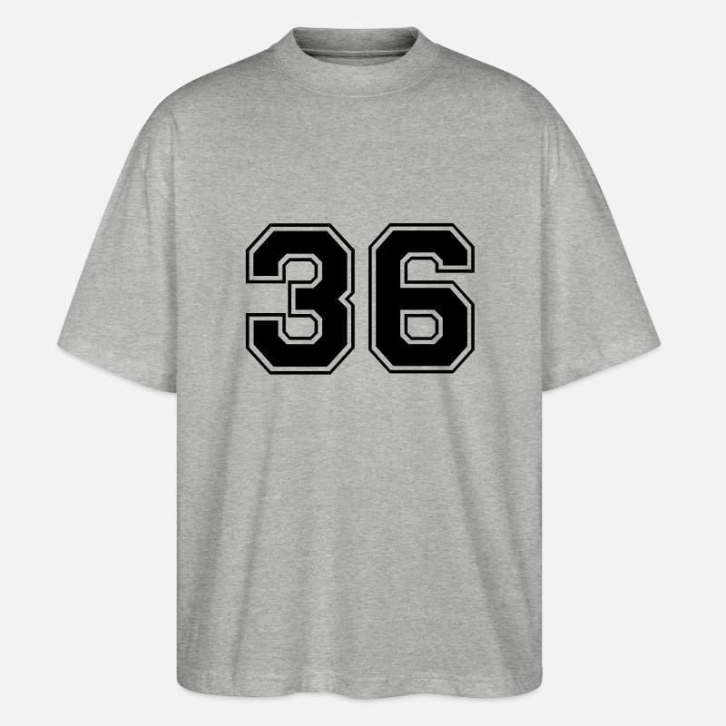 36 - Stanley/Stella Oversized Unisex Bio T-Shirt Blaster 2.0 - Grau meliert