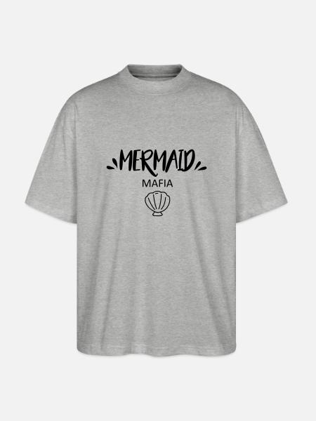 Mermaid mafia - Stanley/Stella Oversized Unisex Organic T-shirt Blaster 2.0 - heather grey