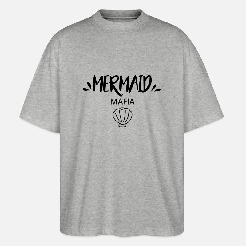 Mermaid Mafia - Stanley/Stella Oversized Unisex Bio T-Shirt Blaster 2.0 - Grau meliert