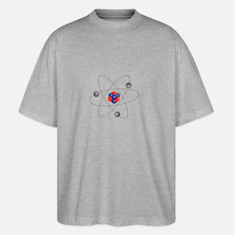 atom - Stanley/Stella Oversized Unisex Bio T-Shirt Blaster 2.0 - Grau meliert