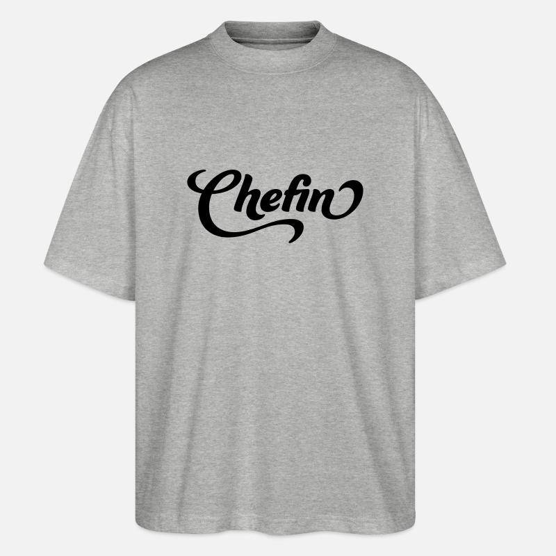 Chefin - Stanley/Stella Oversized Unisex Bio T-Shirt Blaster 2.0 - Grau meliert