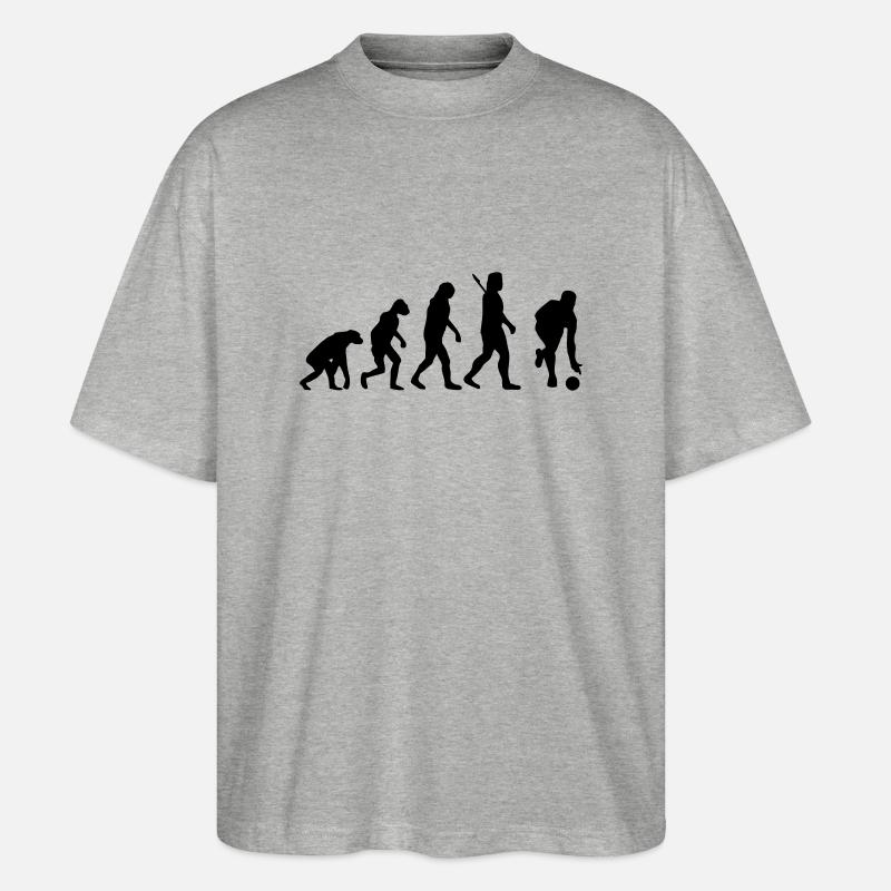 Evolution Kegeln - Stanley/Stella Oversized Unisex Bio T-Shirt Blaster 2.0 - Grau meliert